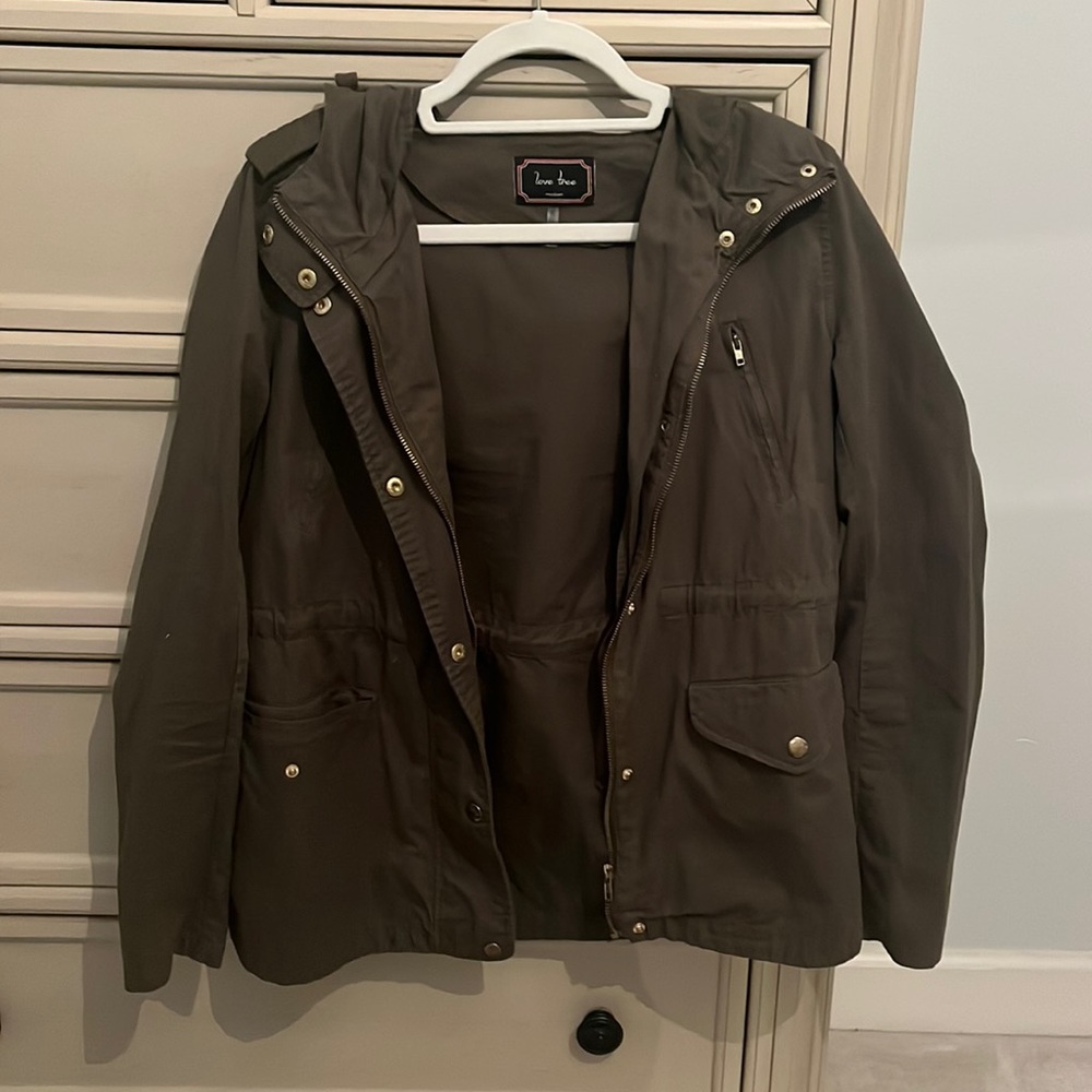 Army green lightweight jacket